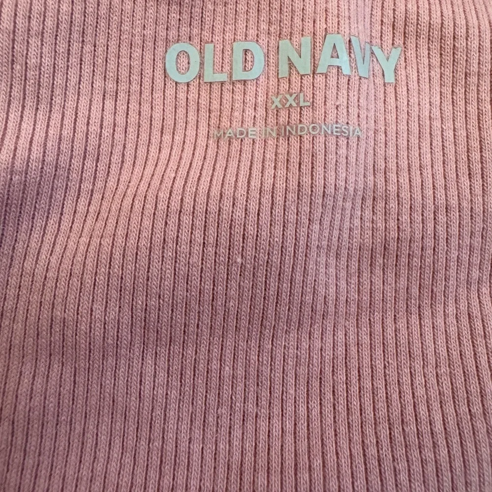 Old Navy Pink Short Sleeve Ribbed Top XXL NWT - Picture 2 of 5